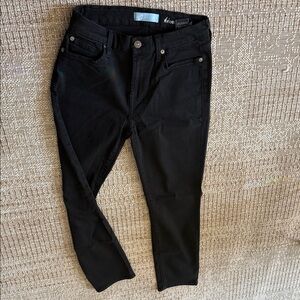 7 For All Mankind Women's Jet Black Skinny Jeans